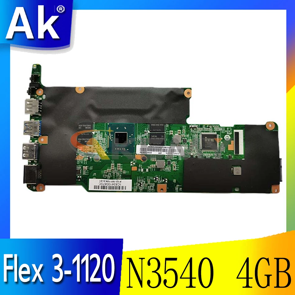 

NEW Mainboard For lenovo Flex 3-1120 Yoga 300-11IBY laptop motherboard 80LX 80M0 CPU:celeron N3540 RAM 4GB