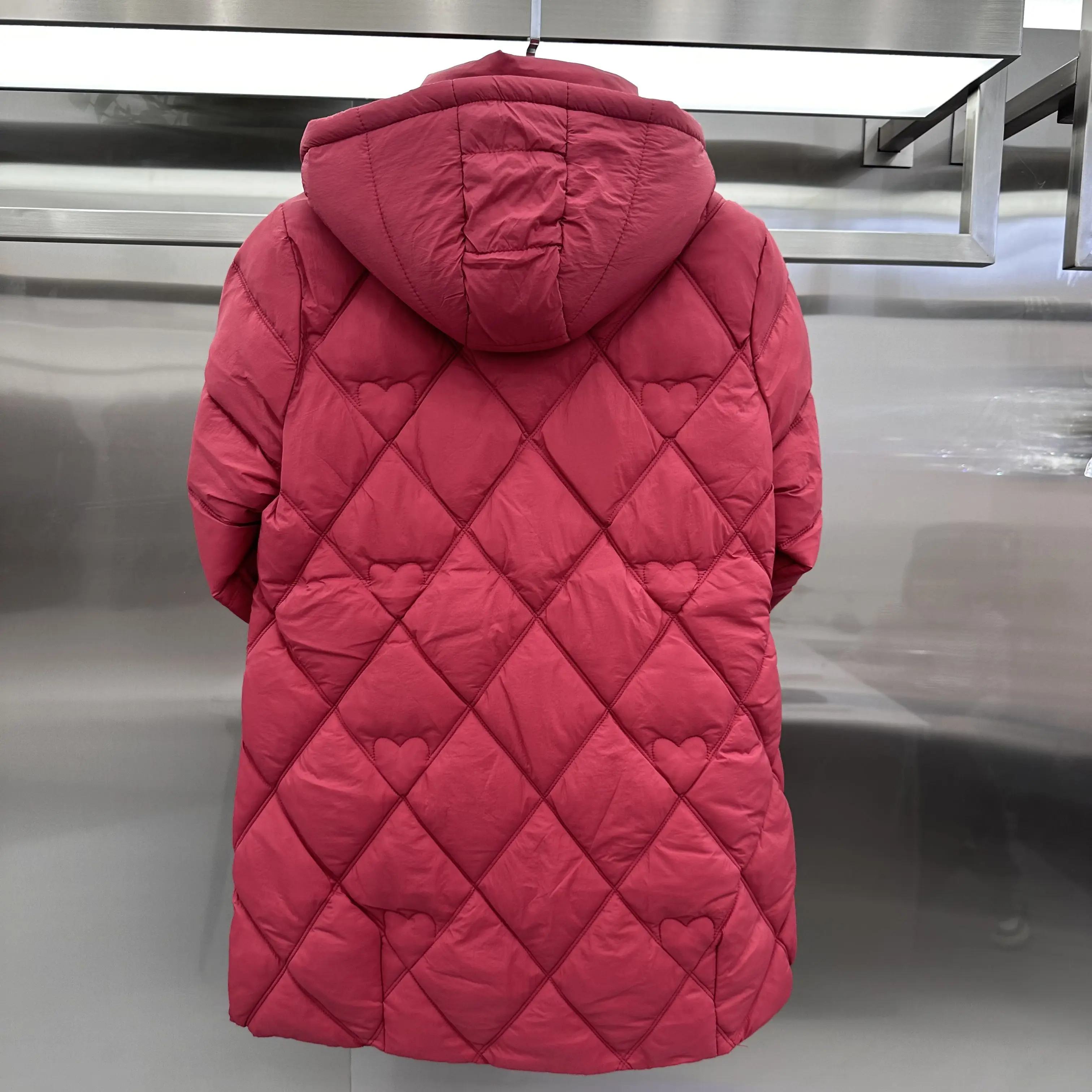 B3 Counter Genuine Goods Новая женская зимняя одежда с капюшоном средней длины облегающее