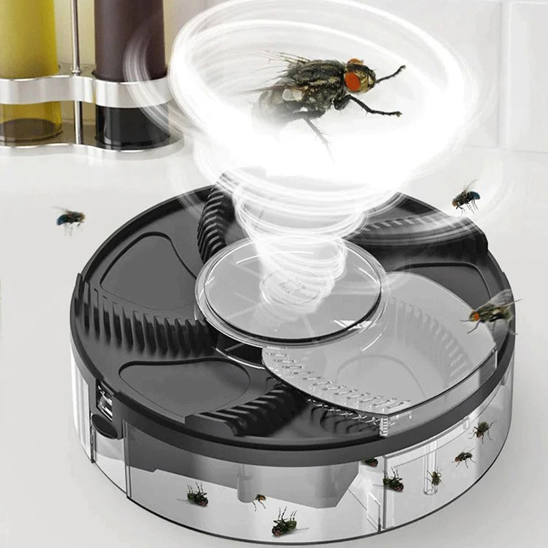 

Automatic Flycatcher Flies Killer Fly Trap Insect Pest Catcher USB Electric Killer Pest Reject Control Repeller Indoor Outdoor