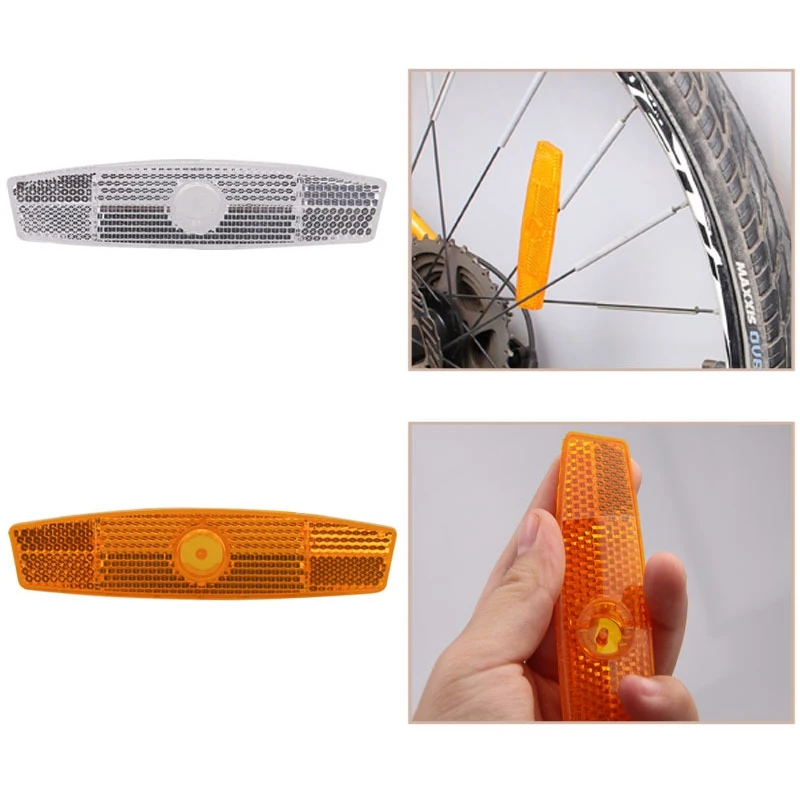 

4pcs/set Bicycle Spoke Reflector Safety Warning Light Wheel Rim Reflective Lamp Mount Vintage Clip Tube Refector