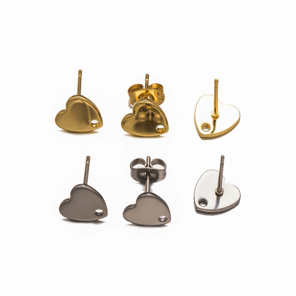 Серьги из нержавеющей стали дизайн петли для ювелирных изделий ручной работы 8 мм