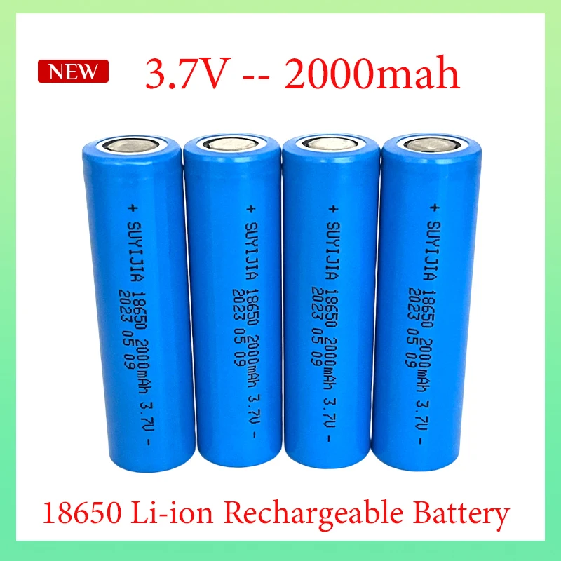 

18650 3.7V 2000mAh Li-ion Rechargeable Battery for Strong Light Flashlight Flashlight Headlight Mobile Phone/medical Equipment