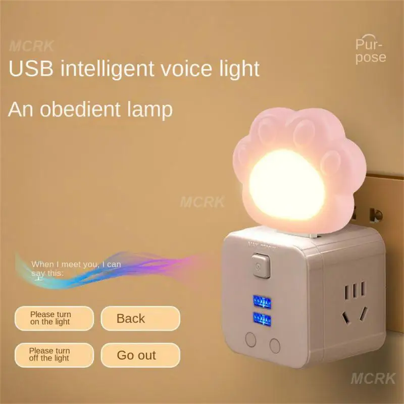 

Artificial Intelligence Voice Night Lamp Portable USB Mini Night Light Colorful LED Atmosphere Light For Livingroom Decoration