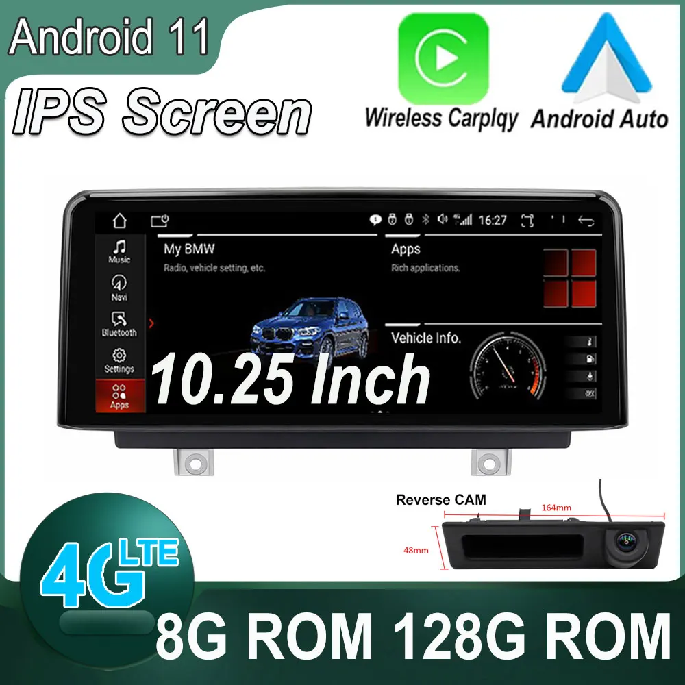Автомагнитола для BMW мультимедийная система на Android 11 с GPS 10 25 дюйма 3/4 Series F30 F31 F32 F33