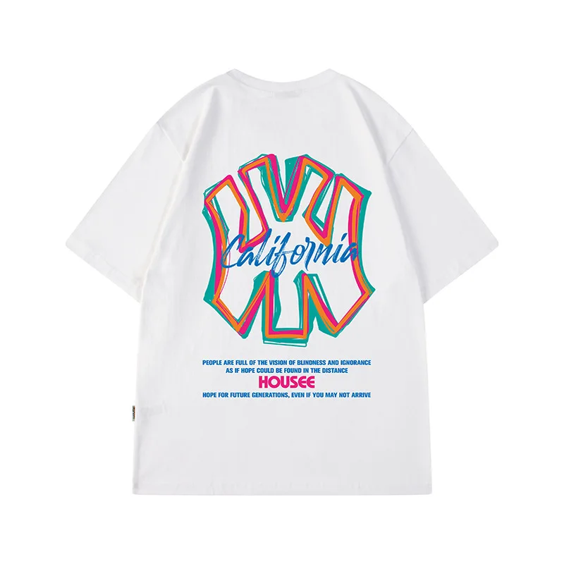 

Oversized T-shirt Lovers Streetwear Men Anime Harajuku Fashion Retro Men's T-shirts Kanye Hip Hop Y2k Graphic Clothing Cotton