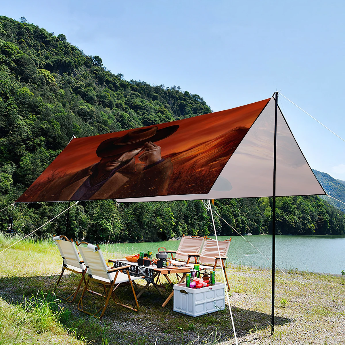 For A Large Group,lightweight Portable Foldable Uv Resistant Tent For Picnic