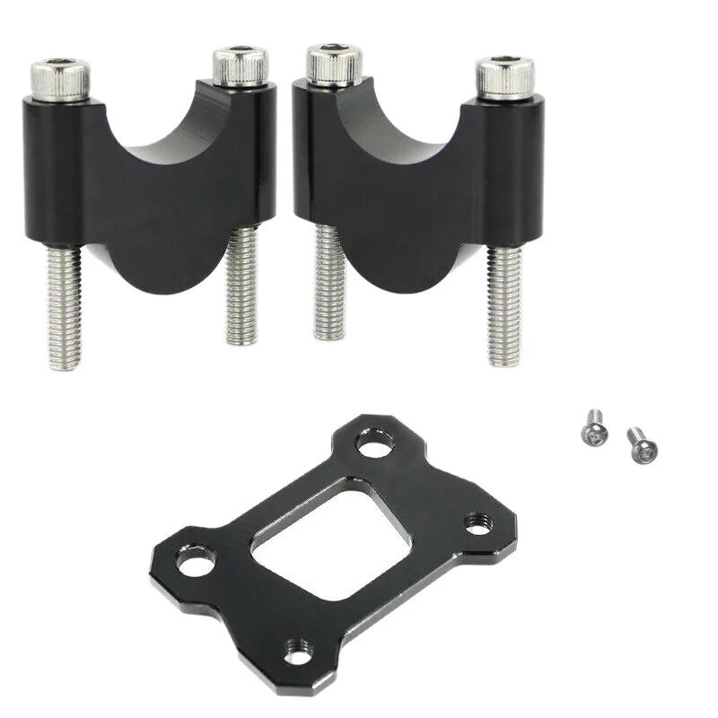 Крепежные хомуты на руль 7/8 дюйма 22 мм Высота 30 для Yamaha MT 07 MT-07 Tracer XSR 700 2014-2020 черный