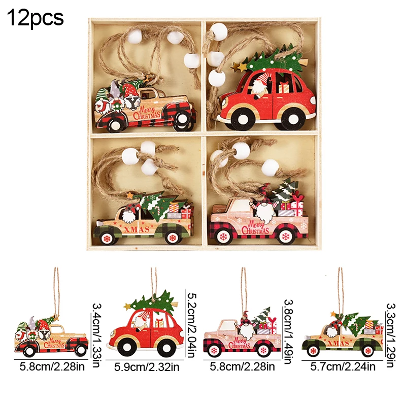 

Деревянные новогодние подвески ZQNYCY