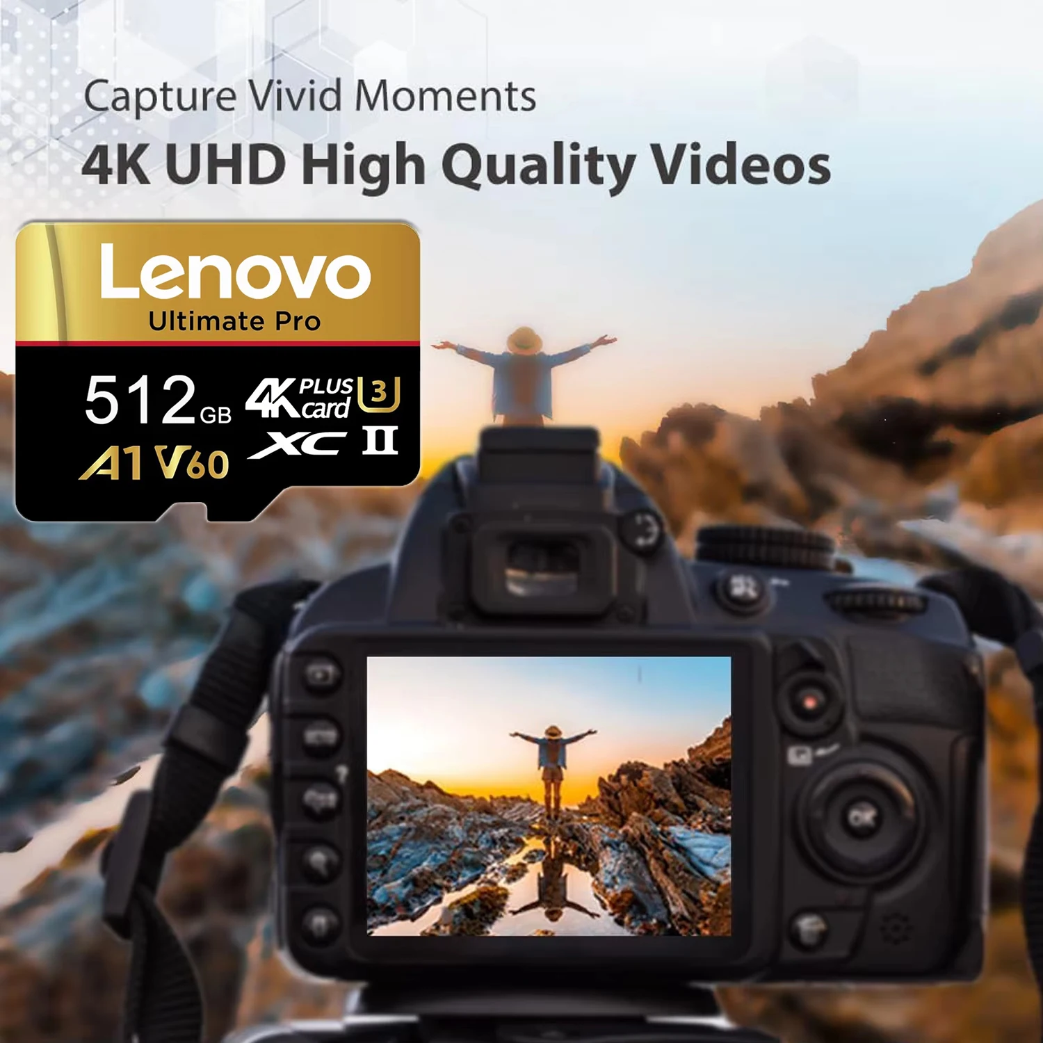 Фото Надежная карта памяти Lenovo 512 ГБ Micro TF SD, карты SD 256 ГБ, 32 ГБ, устойчивые к рентгеновскому излучению, 4K, для видеорегистраторов / планшетов / систем видеонаблюдения №3