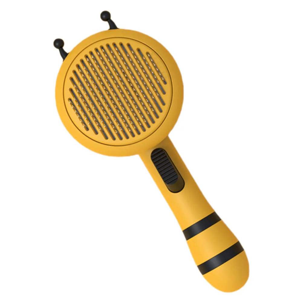 

Bee Pattern Pet Comb Household Pet Cleaning Comb Non-slip Cat Comb (Yellow)