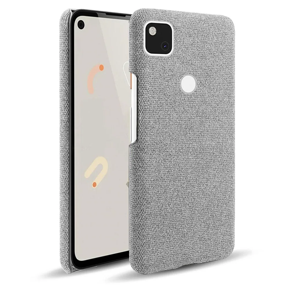 

Cloth Cases For Google Pixel 4A Case G025J Slim Retro Cloth Hard Phone Cover For Pixel 4A 5G GD1YQ, G025I Pixel4A 4G Coque Funda