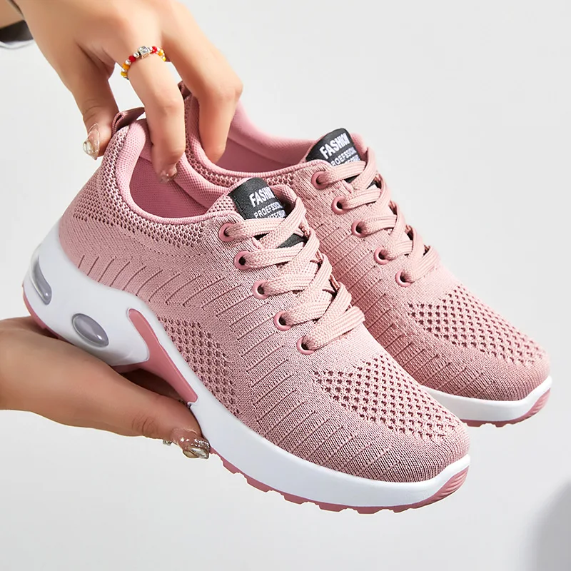 

Woman Sneakers Fashion Casual Shoes Summer Air Cushion Mesh Female Shoes Comfortable Breathable Heightening Sneakers for Women