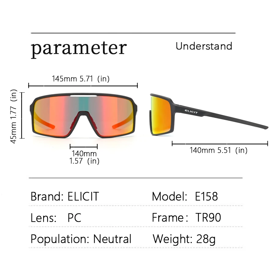 Очки велосипедные для мужчин и женщин UV400