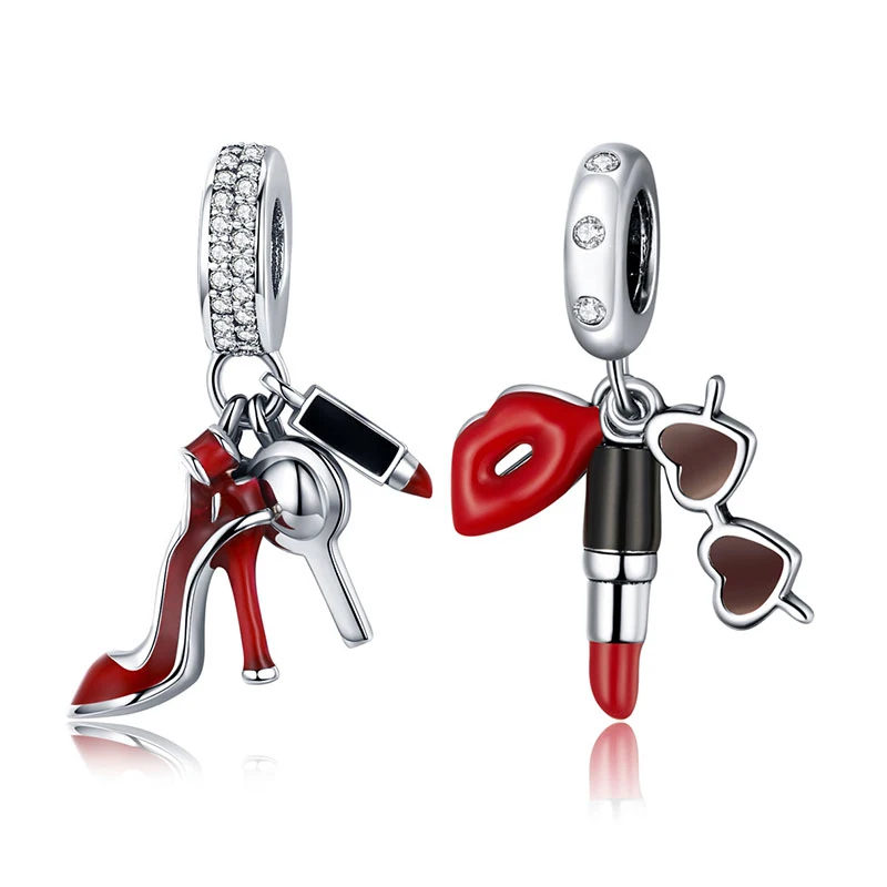

Charms Shoes Mirror Pendant Fit Bracelets for Women jewelry Bracelet DIY Jewelry Women Gift