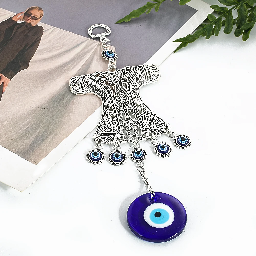 Металлическая подвеска турецкий синий глаз зла украшение для комнаты на удачу