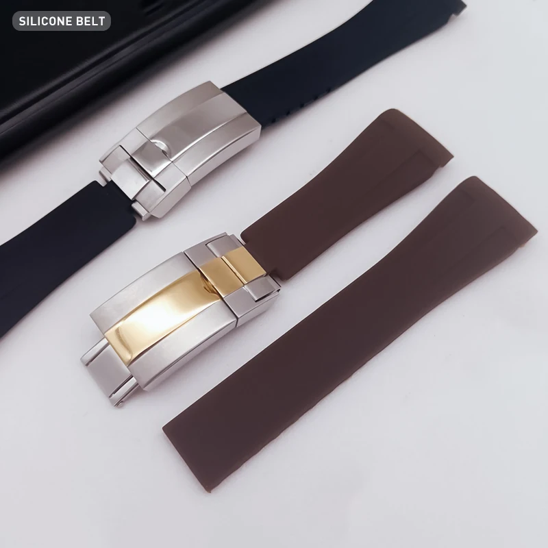 

Ремешок силиконовый для часов 20, аксессуары для часов Rolex, резиновый браслет для часов DAYTONA SUBMARINER yach- Master GMT Explorer