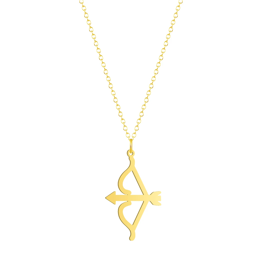 Ожерелье со стрелкой через сердце женское свадебное ювелирное изделие Купидон