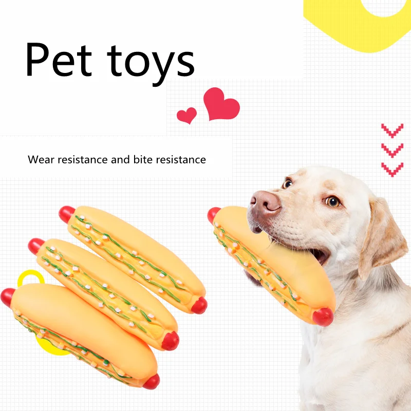 

Хот-дог, игрушка, веселая интерактивная игрушка, резиновый щенок, игрушка, собака, игрушка для прорезывания зубов, игрушка для собак, Обучающие игрушки, товары для домашних животных