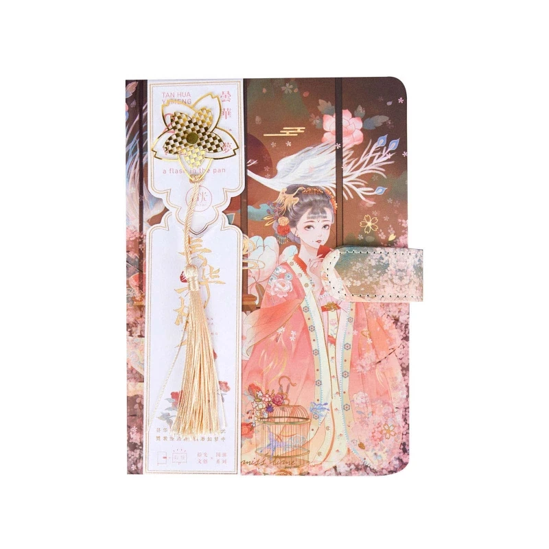 

Hardcover Journal Notepad Student Diary Notebook with Tassel Bookmark for Kid Student Daily Journaling DIY Scrapbooking