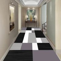 modern geometric hotel hallway carpet home corridor long rug soft stair carpet entrance floor door mat nordic aisle runner rug