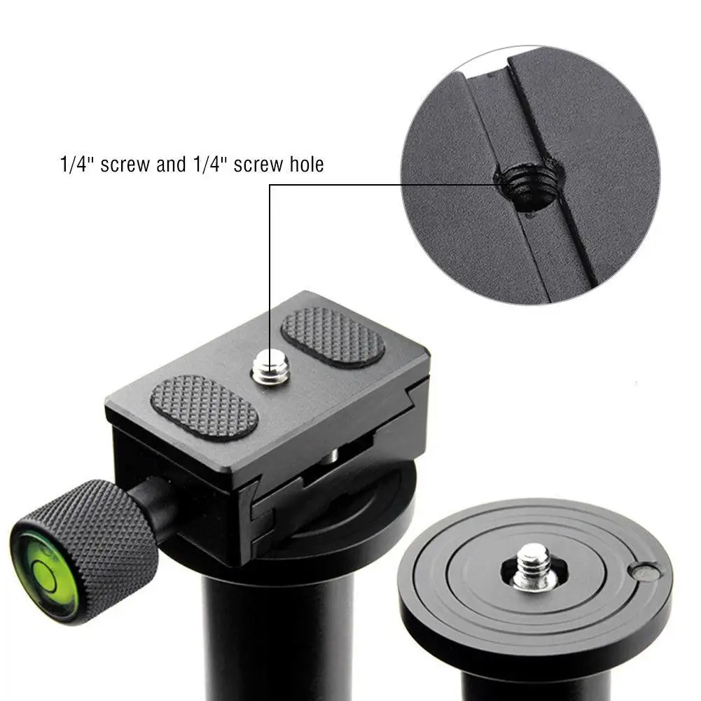 

1/4 Quick Release QR Plate Clamp Adapter Mount for Camera Tripod Ball Head