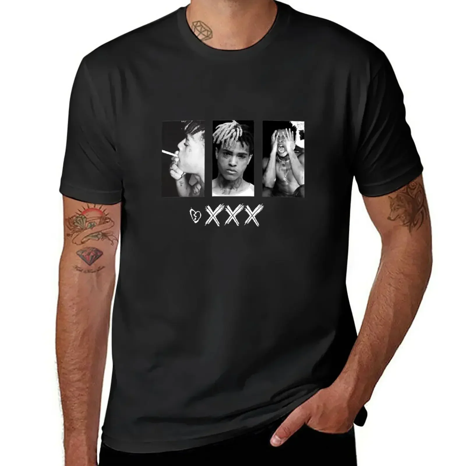 XXXTENTACTION T-Shirt plus sizes customs slim fit t shirts for men mens designer clothes new in tops &amp tees Short Sleeve manga