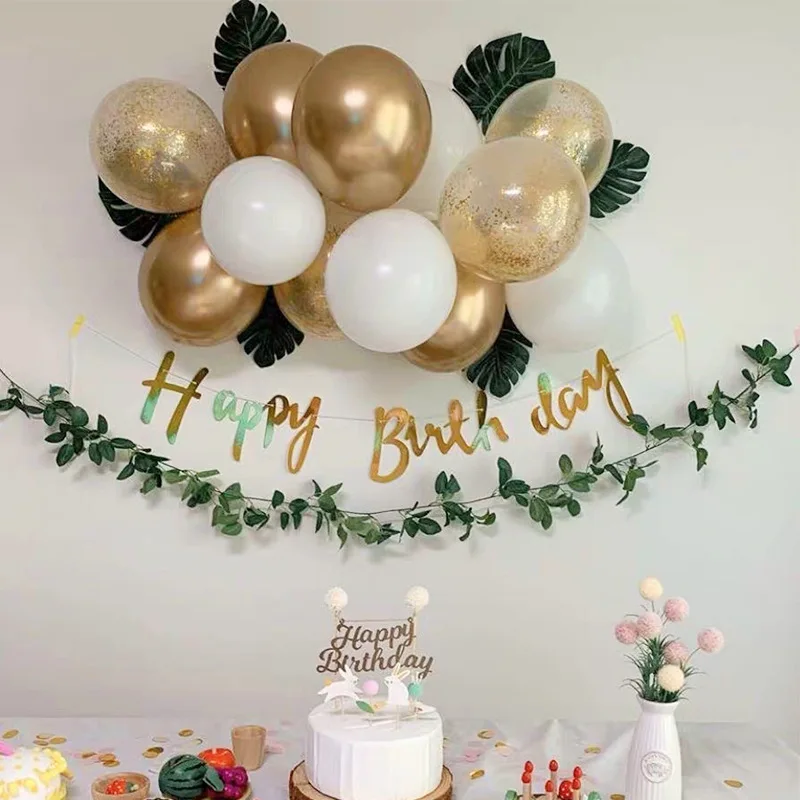 

New Bean Avocado Green Latex Balloon Chain Baby Shower Wedding Jungle Birthday Party Holiday Celebration Decoration Garland Arch