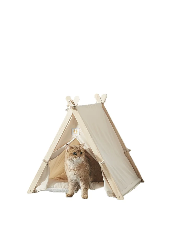 

Wyj Cathouse Doghouse Pet Tent Four Seasons Universal Pet Bed Removable and Washable Closed House