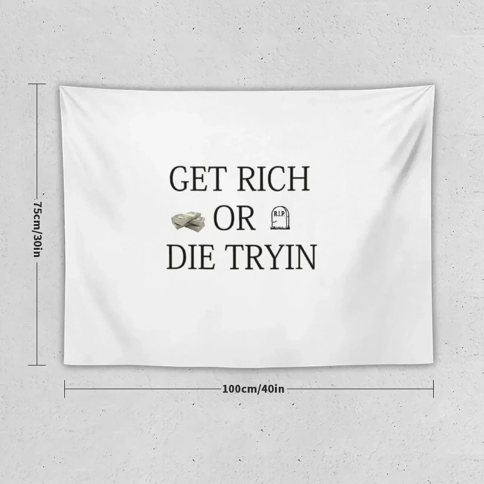 Get Rich or Die Tryin Гобелен Товары для дома Подвесной настенный гобелен