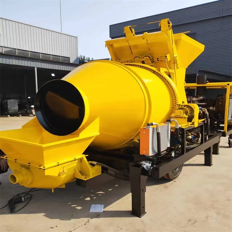 Новые продукты Дизельный мини-портативный бетономешалка с бетононасосом/Bomba