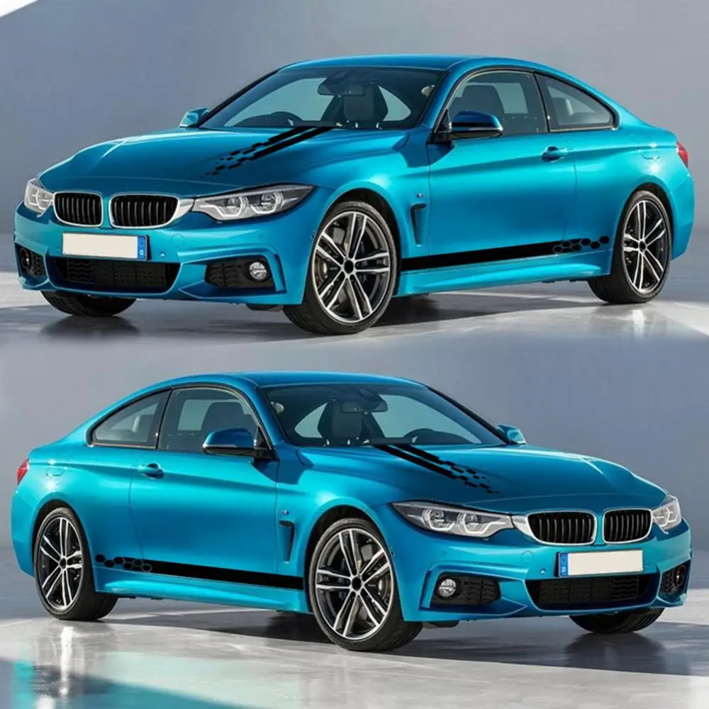 

Waterproof Decal Sticker 5Pcs/Set BK Car Vehicle Hood Rear Mirror Body Styling Sticker