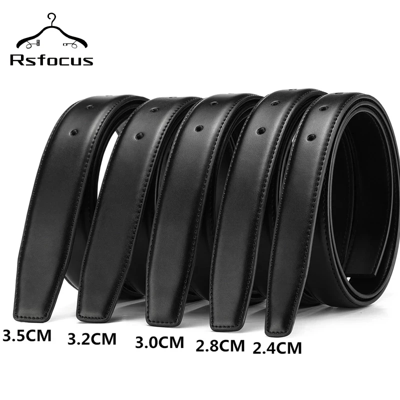 

Luxury No Buckle Genuine Leather Belt Strap For Pin Buckle 2.4cm 2.8cm 3.0cm 3.2cm 3.5cm 3.8cm Width Men Belt With Holes R954