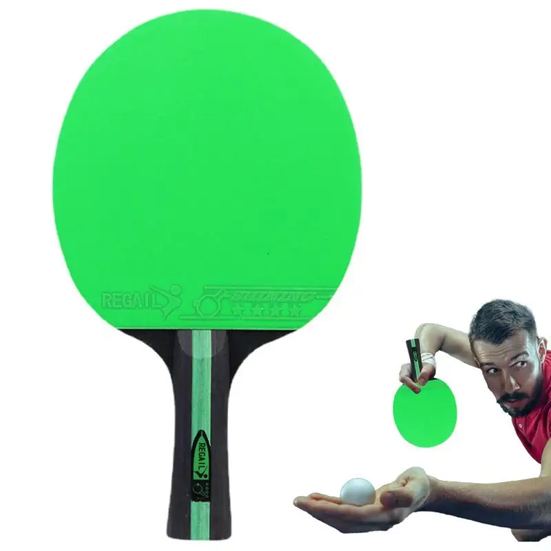 

Horizontal Racket Tennis Table Racket Offensive Long Handle Horizontal Grip Pingpong Racquet With Rubber For Tennis Beginners