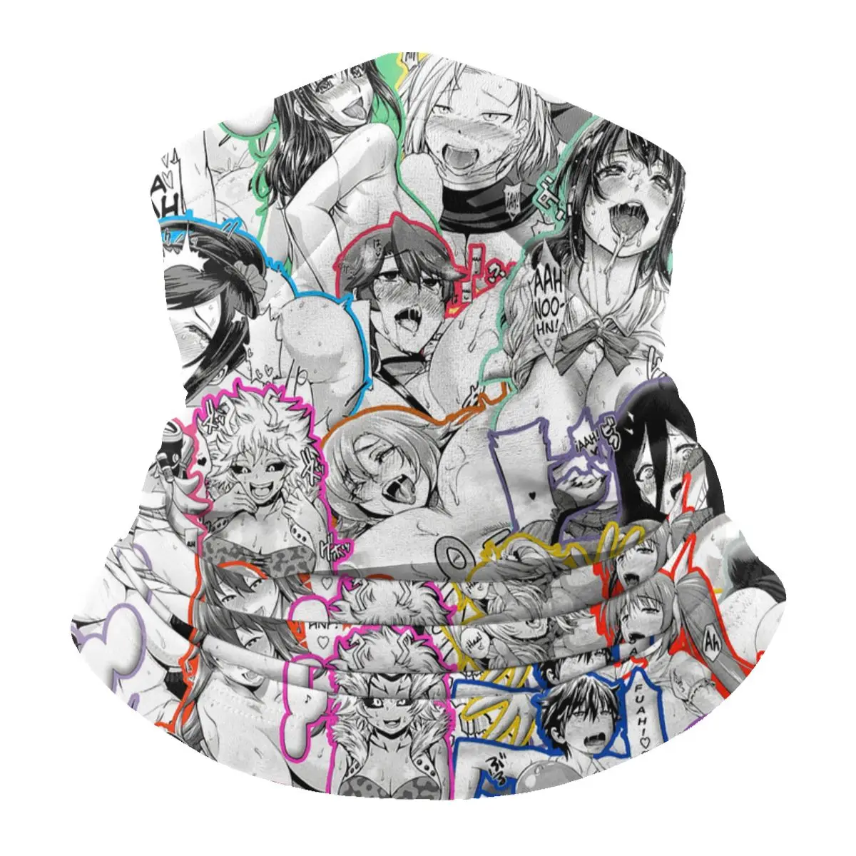 

Аниме Ahegao, лица для мужчин и женщин, мужская маска для лица, Балаклава, брикет, обогреватель для шеи, уличный Многофункциональный