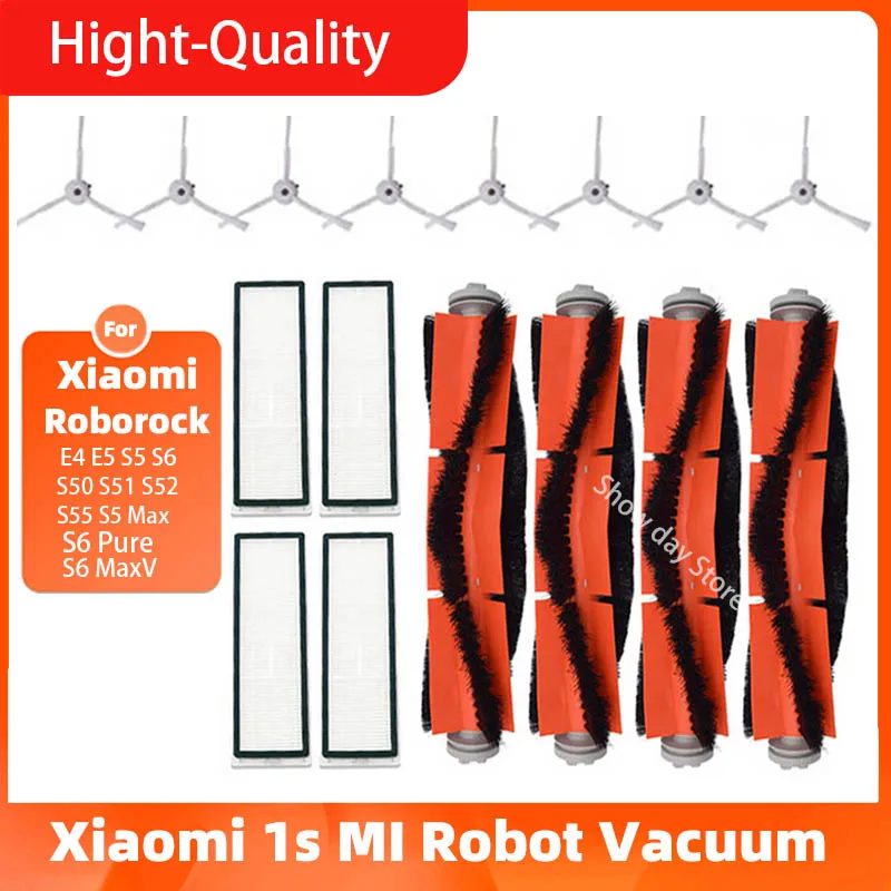 

Accessories Kits for xiaomi Roborock S50 S51 E25 S5 E20 C10 Roborock Robot Vacuum Parts HEPA Filter Side Brush Roll Brush Mop
