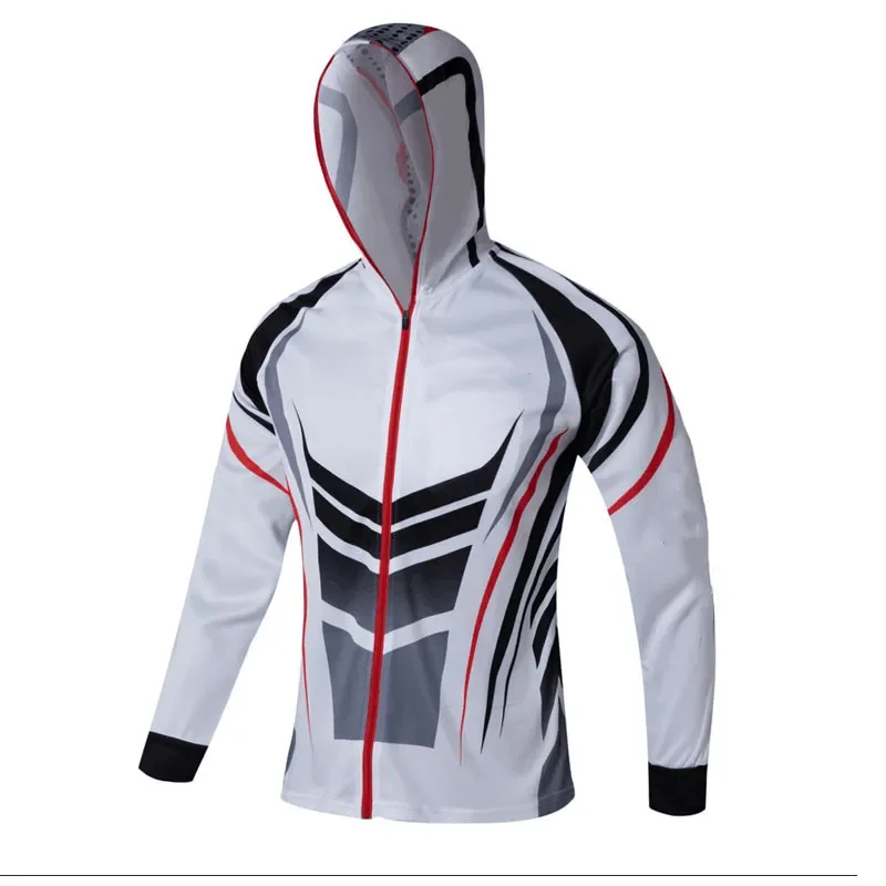 Сублимационная UPF 50 солнцезащитная футболка с принтом из полиэстера