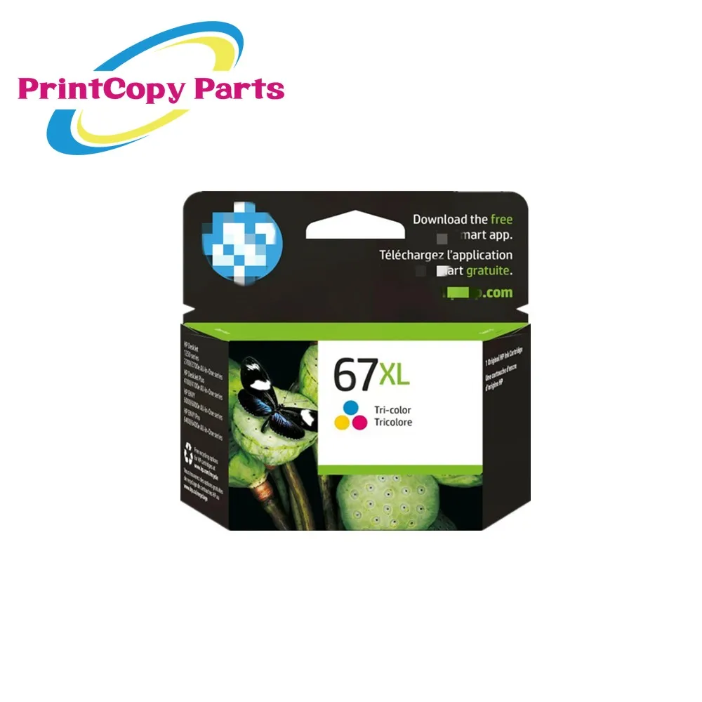 Оригинальный чернильный картридж 67 67XL для HP ENVY 6052 6055 6058 6075 6452 6455 6458 Deskjet 1225 2732 2752 2755