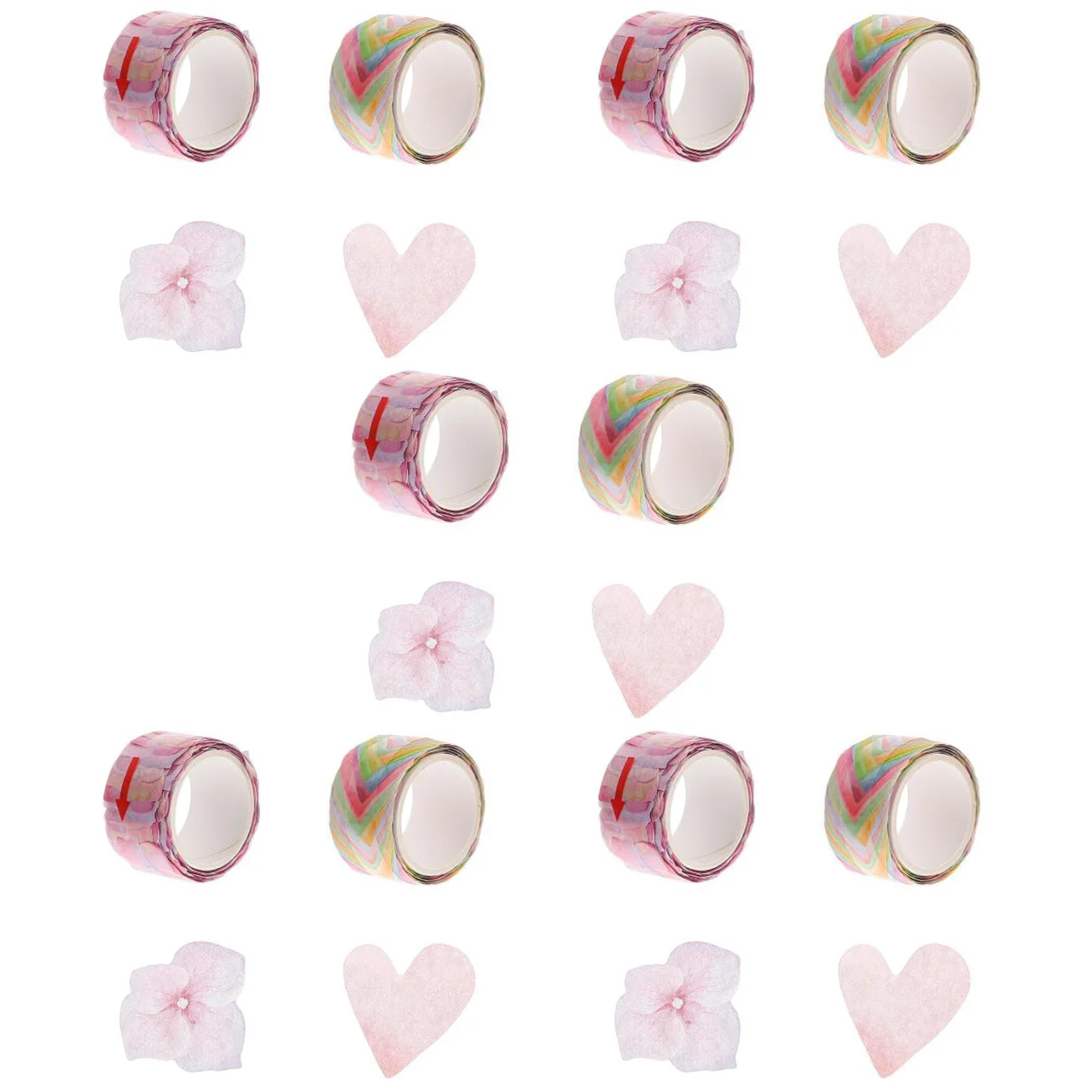 

10 Rolls Flower Petal Washi Tape Masking Tape Decorative Decal Stickers Scrapbooking Supplies