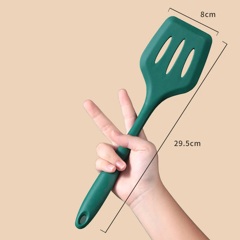 Ложка из пищевого силикона антипригарная термостойкая гибкая лопатка для вока