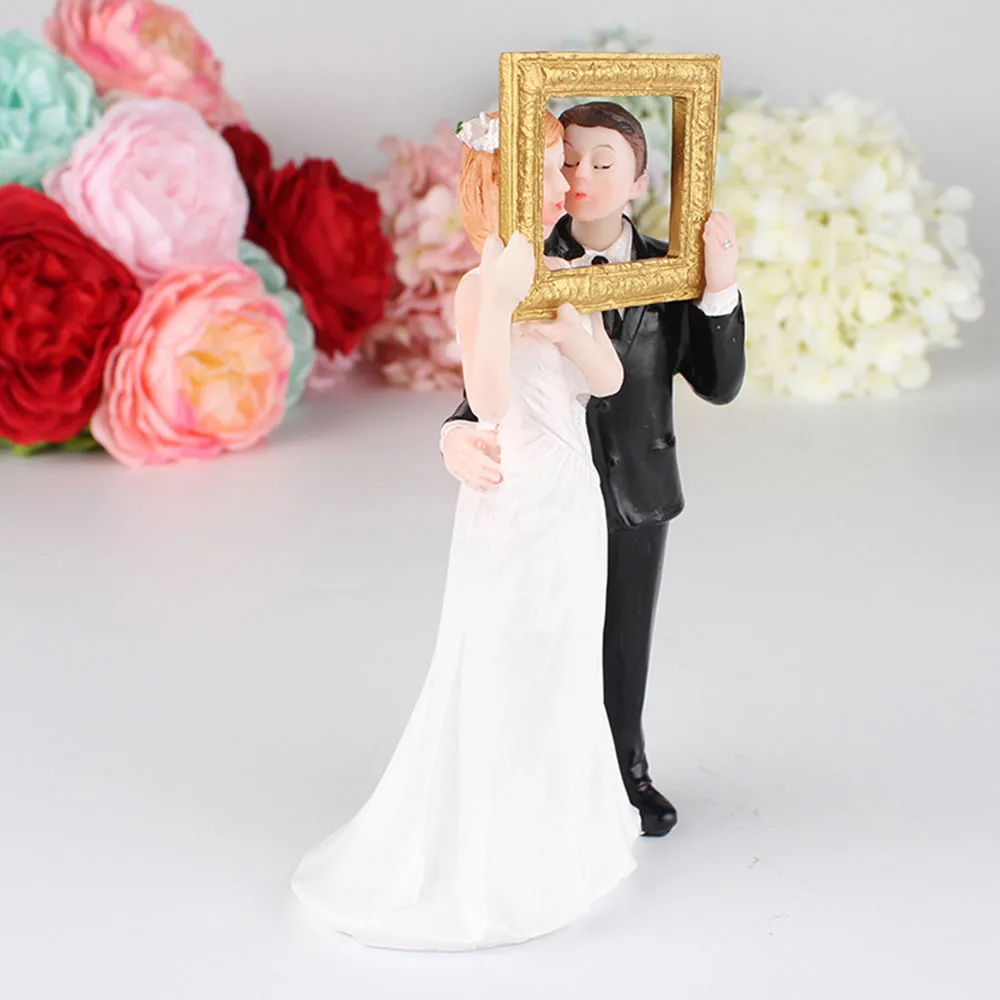 

Креативный Свадебный торт в западном стиле Свадебная пара для невесты и жениха пара в рамке