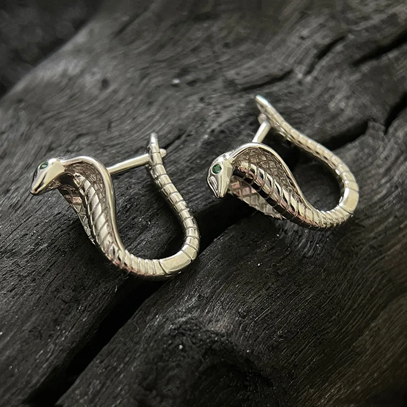 Серьги в виде кобры с холодным ветром индивидуальные красивые серьги змеи