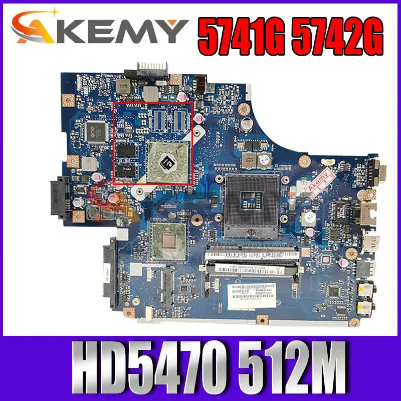 Ноутбук материнская плата High quality для Acer Aspire 5741 5741G 5742 5742G NEW70 LA-5891P HM55 HD5470 512M DDR3 100% полный тест.