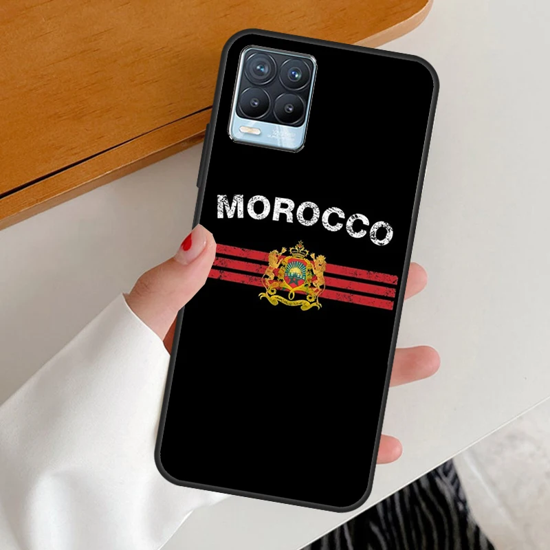 Чехол с флагом Марокко символом герба оружия для Realme GT Neo 2 Master Q3s 8i 9i 8 Pro C21 OnePlus 9 10