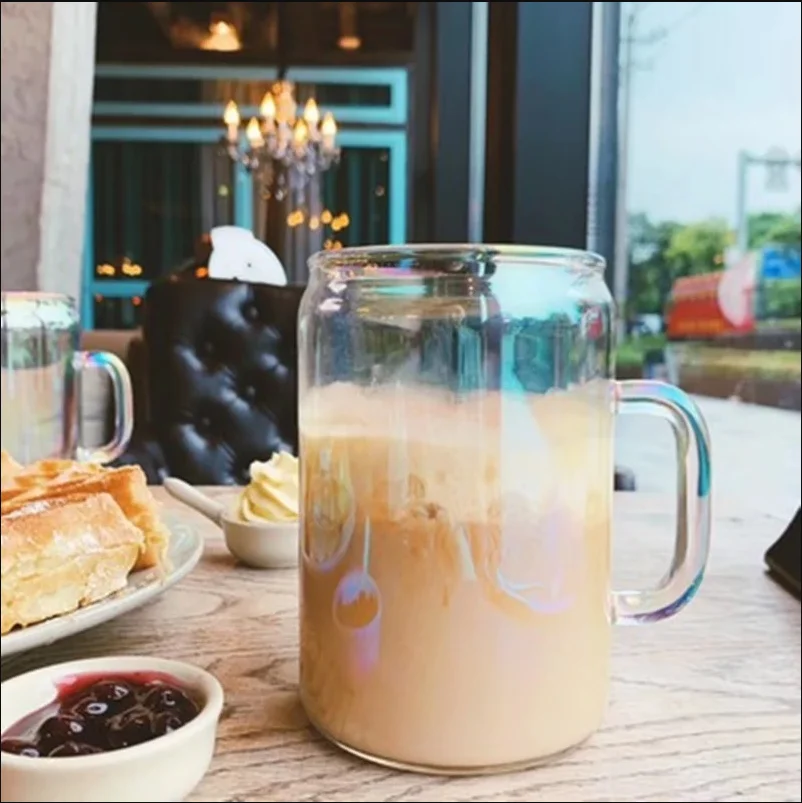 Стеклянная Кружка Stabuck с логотипом богини Корейская кружка красочная блестящая