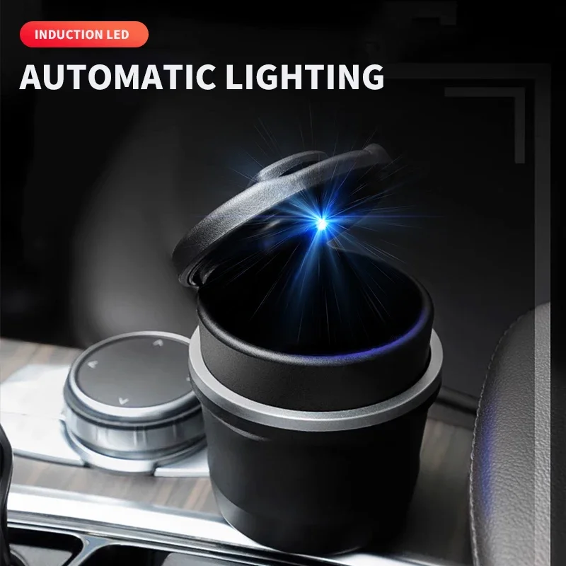 Автомобильная светодиодная пепельница для хранения монет Volkswagen Tiguan Bora POLO PASSAT CC