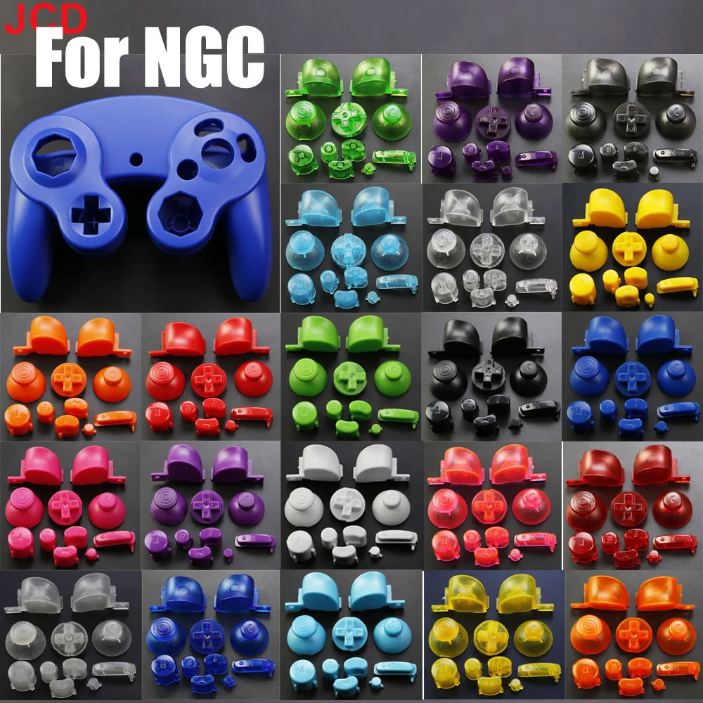 

JCD 1 set Analog Stick Cap Buttons Keypads Y X A B Z Buttons Joystick stick Caps for Gamecube For NGC controller