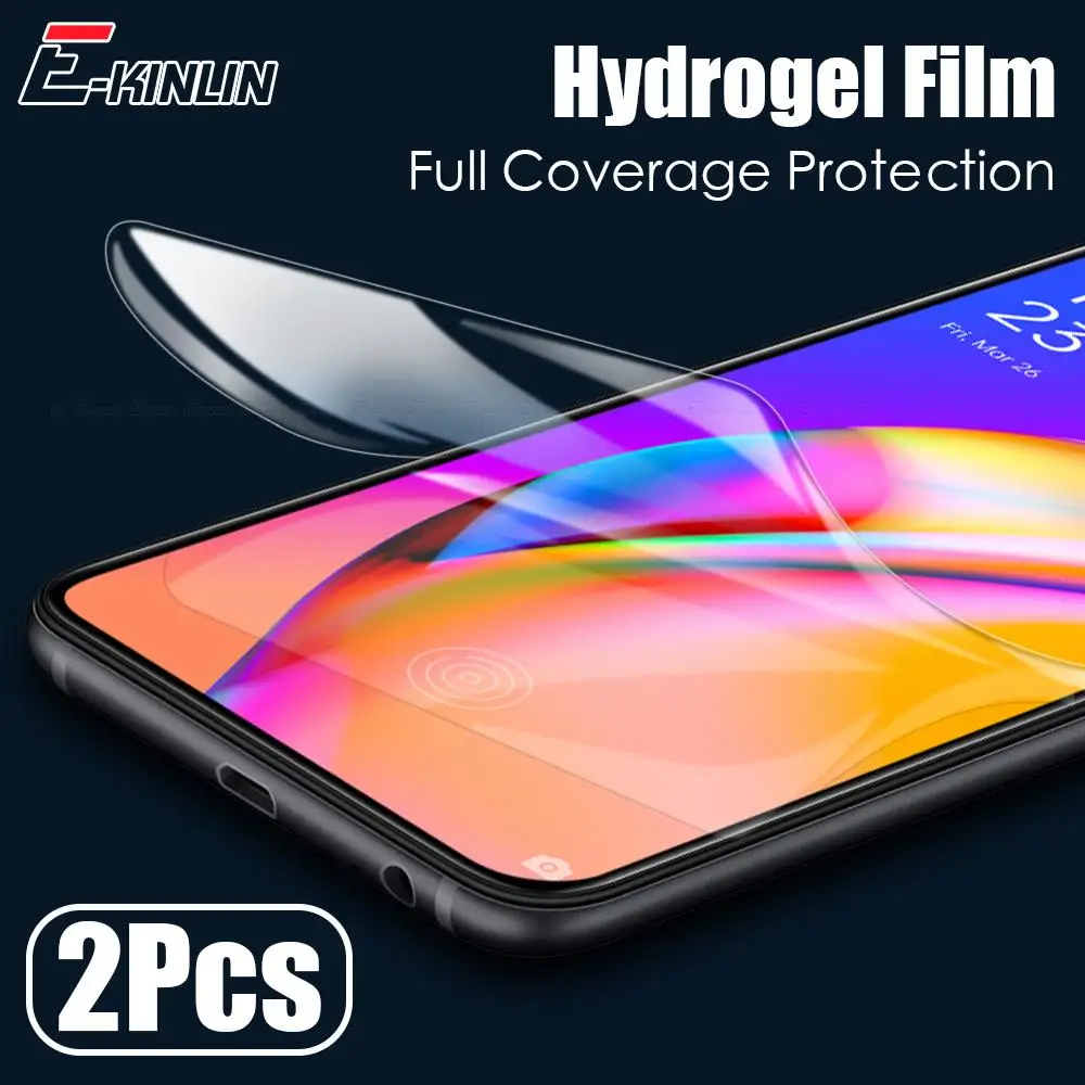 

2Pcs Hydrogel Film Screen Protector For OPPO A72 A73 A74 A92 A92s A93 A94 A95 Full Cover Protective Film Not Glass