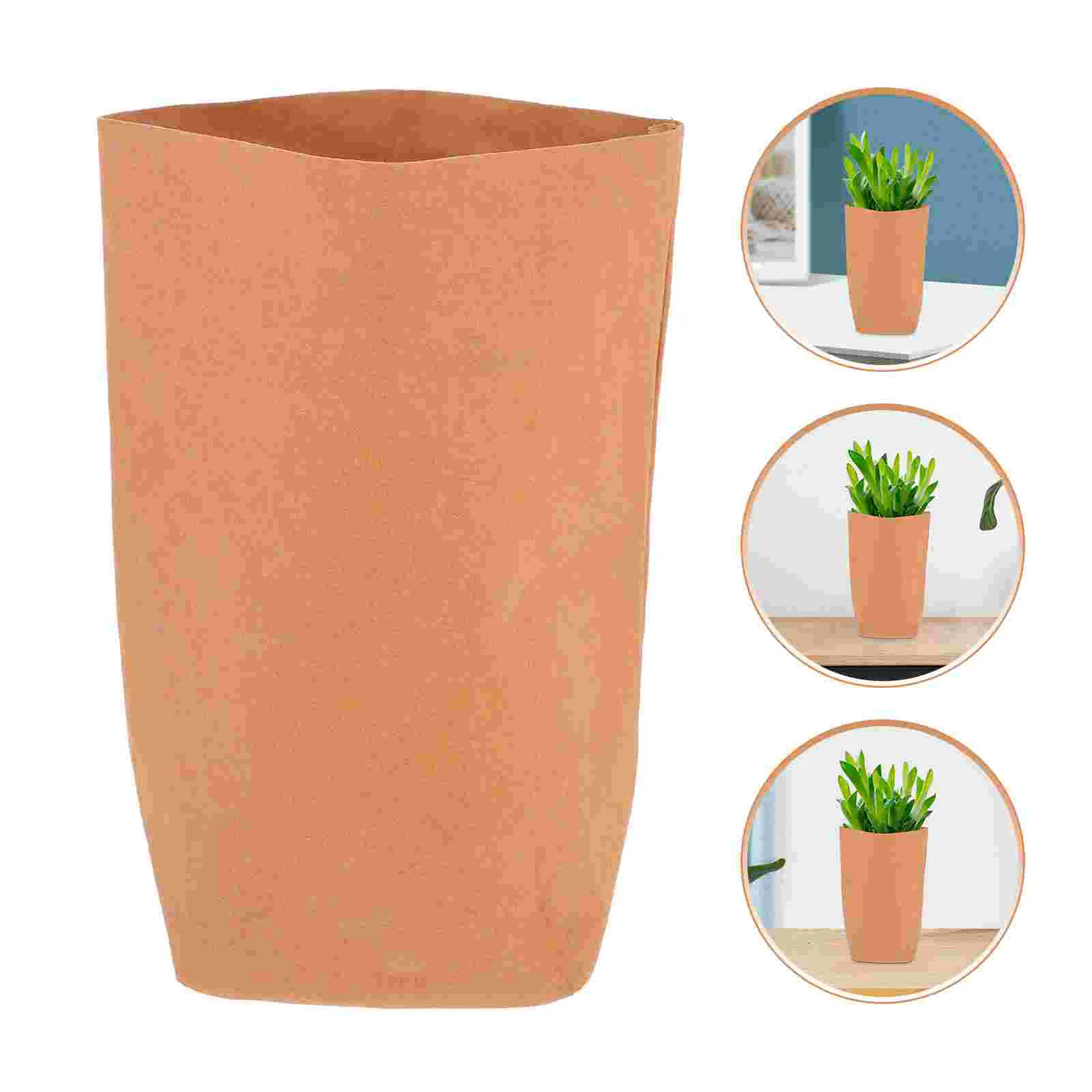 

Kraft Paper Flowerpot Waterproof House Plants Planter Succulent Craft Bag Reusable Garden Supply