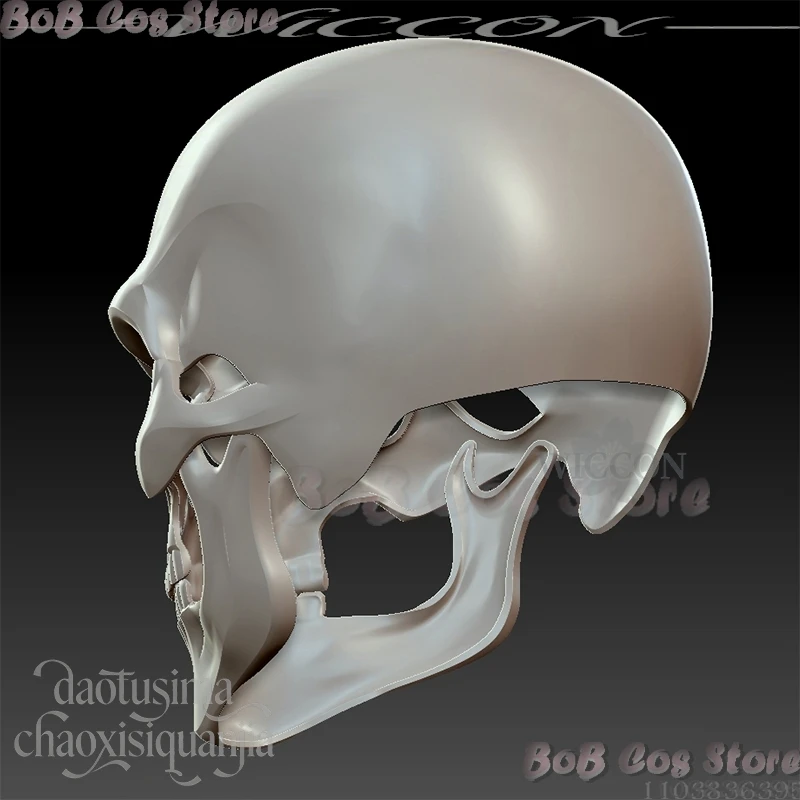 3D-маска-шлем из полимолочной кислоты для косплея на Хэллоуин: панк-стиль, ужас, призрак, скелет, череп (art.: 3920db55e82dc) - 3920db55e82dc