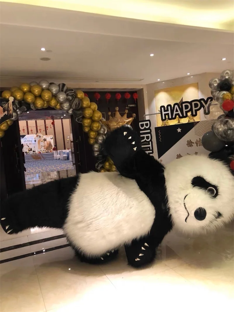 Надувная панда для косплея искусственная кожа рекламный плюшевый мультяшный